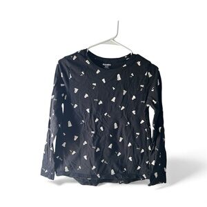 Girls Old Navy Black “Boo” long sleeve